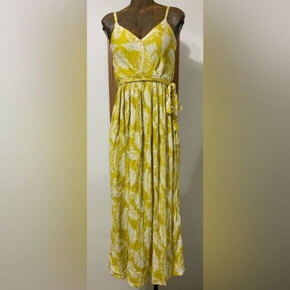 Sim & Sam Tropical Maxi Dress Size XS Leaf NWT - Picture 1 of 10